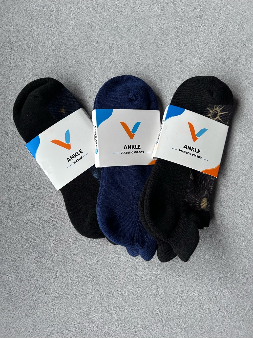 Set of 3 ~ Diabetic Viasox ~ Size M/L ~ Brand New!
